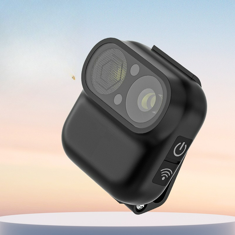 Fishing Camera - ไฟหน้าความสว่างสูง แบบกล้อง กันน้ำ ชาร์จใหม่ได้ อายุการใช้งานแบตเตอรี่ยาวนาน ไฟเซ็นเซอร์ตกปลาแบบติดศีรษะสำหรับใช้งานกลางแจ้ง