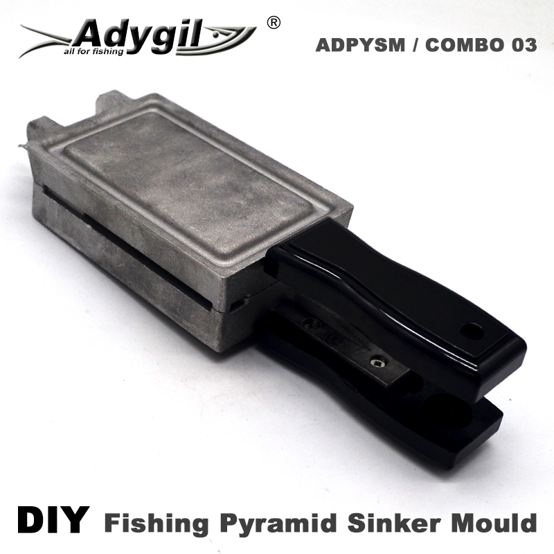 Fishing Depth Finder - Adygil แม่พิมพ์ Sinker พีระมิด DIY มี4ช่องและ100กรัม120กรัม150กรัม200กรัมสำหรับการตกปลาน้ำเค็ม24ชิ้น24มม.