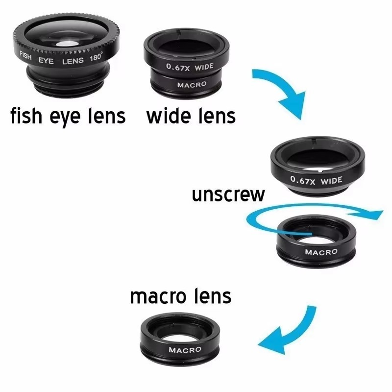 เลนส์มือถือ 3-in-1 แบบฟิชอาย 0 - Fishing Camera บทวิจารณ์และราคา